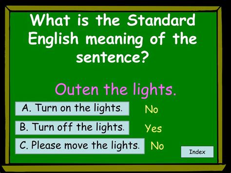 Standard English Example 的图像结果