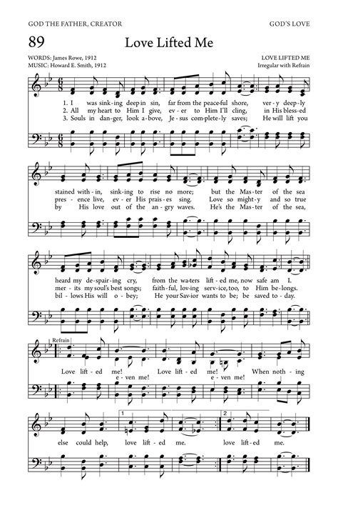 Love Lifted Me - Hymn Lyrics and Info