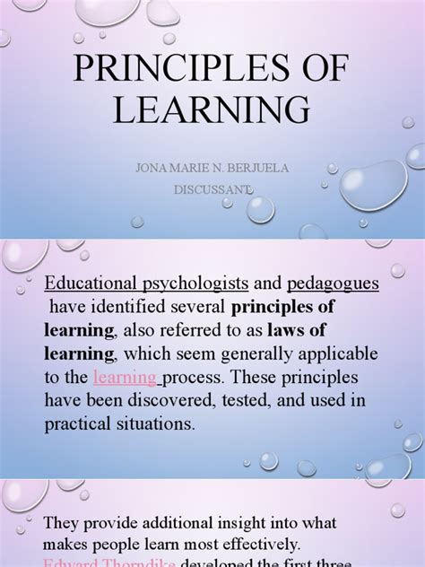 Principles of Learning 的图像结果