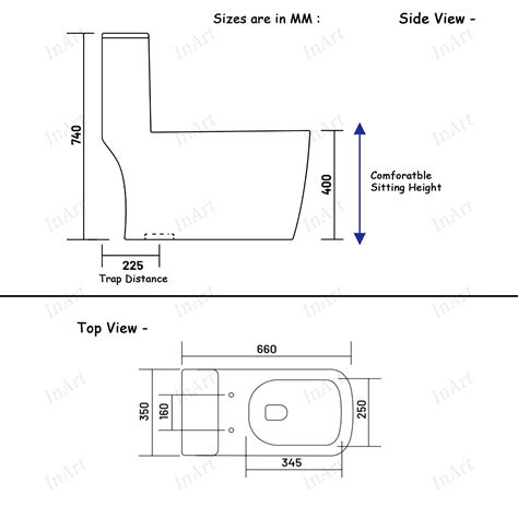 InArt Ceramic Floor Mounted Western Toilet - European Water Closet Syp ...