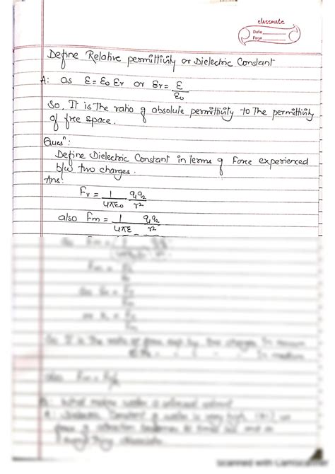 Image result for Electrostatics Lecture Notes