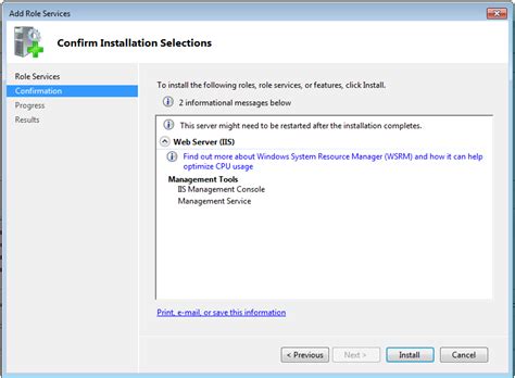 IIS Manager missing in IIS 7 on Windows Server 2008