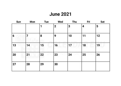 Printable Coloring Calendar June 2021 Calendar For Kids