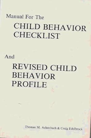 Buy Manual for the Child: Behavior Checklist and Revised Child Behavior ...