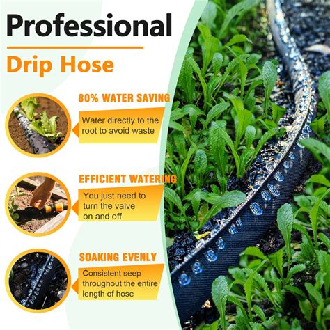 Snapklik.com : LAVEVE Flat Soaker Hose For Garden, Heavy Duty ...