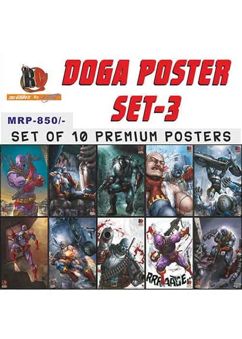 Raj Comics Official Merchandise: Doga Poster Set 3 (Pack Of 10) (12X18 ...
