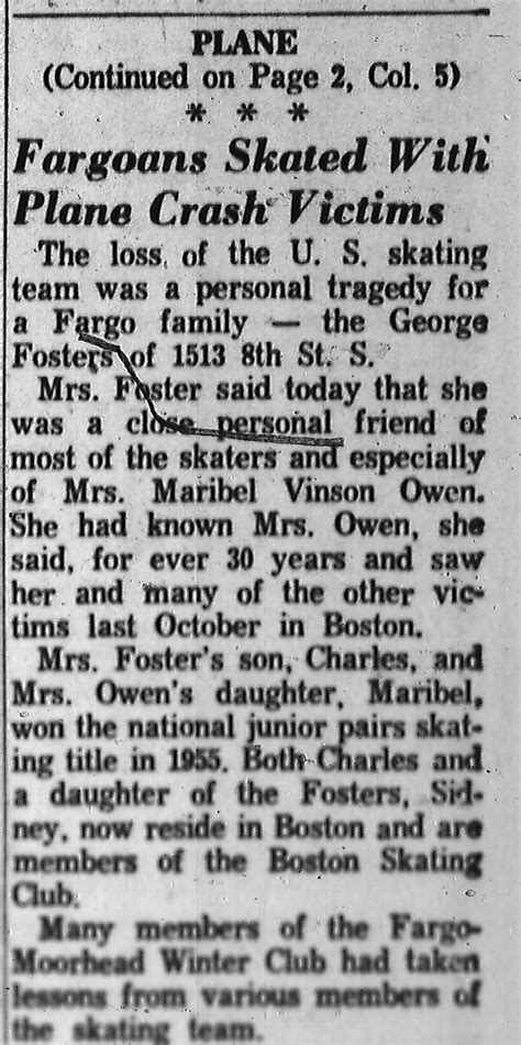 In 1961, the U.S. lost its entire national figure skating team in a ...