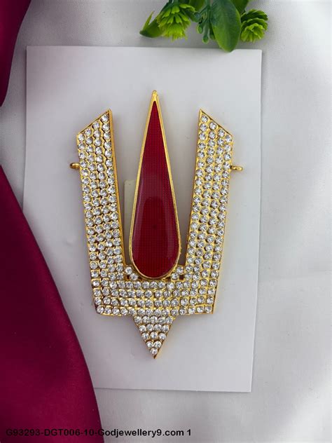 Deity Tilak Stone Bindi | Namam Jewellery | God Forehead Decoration ...