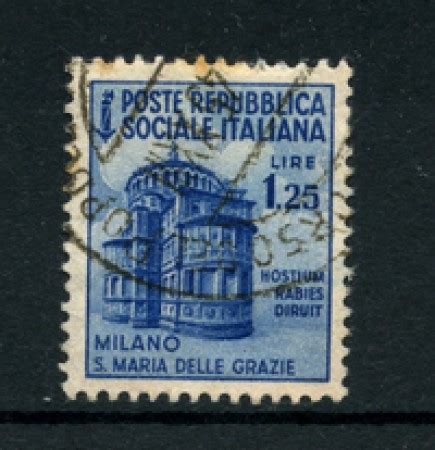 1944/45 - LOTTO/16605A - RSI - 1,25 LIRE MONUMENTI - USATO