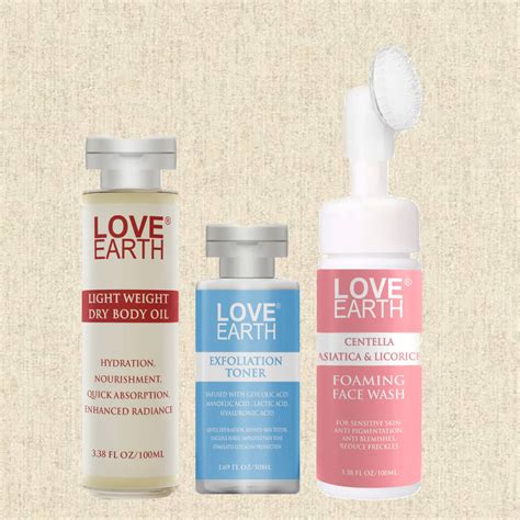 Lightweight Dry Body Oil 100ml, Exfoliation Toner 50ml& Centella & Lic