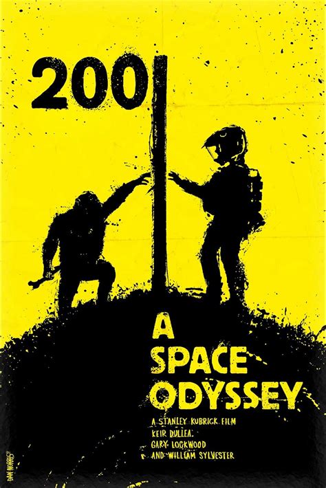 Movie Poster 2001 Space Odyssey - Minimalist Poster Store