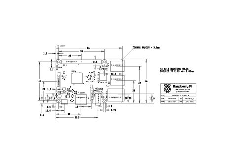 Image result for Raspberry Pi 4 Technical Drawing