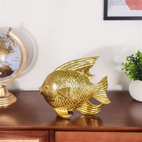 Fish Table Decor Gold Online - Premium Decor Object | Nestasia