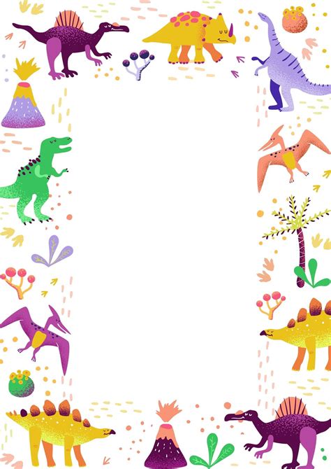 Dinosaur Page Border