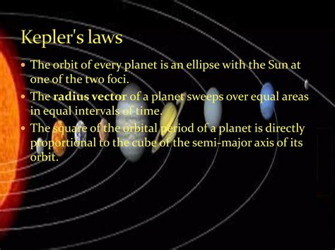 Kepler's law of planetary motion | PPTX