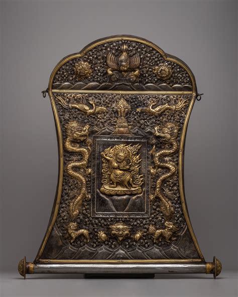 Dorje Bernakchen Iron Wall Hanging Thanka | Spiritual Strength in ...