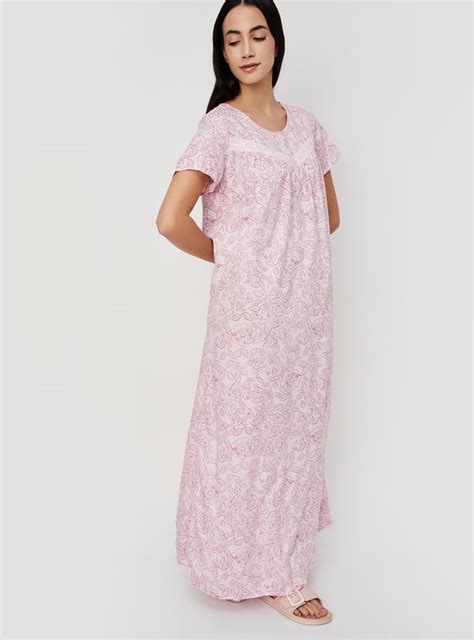 Buy Women Floral Printed Nightgown Online at just Rs. 799.0 ...