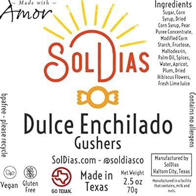 SolDias Dulces Enchilados Gusher, Heat Level, Spicy, | Ubuy India