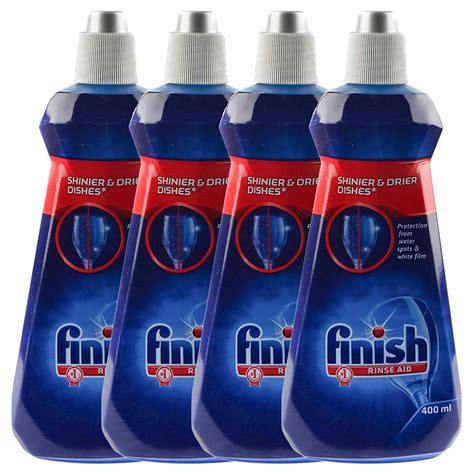 Finish Dishwasher Rinse Aid, Shine & Dry - 400 ml (Pack of 4): Amazon ...