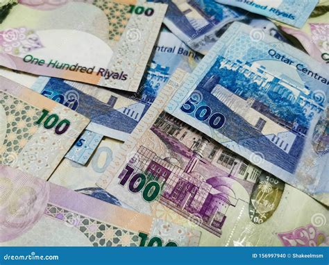 Qatar Currency Riyals. Qatar Economy Stock Photo - Image of business, doha: 156997940