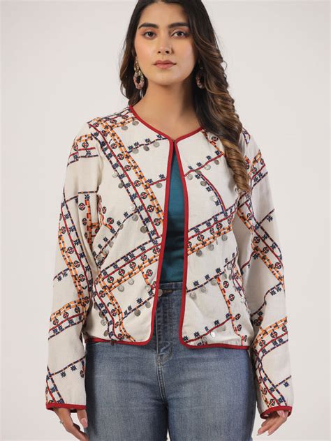 Shop Classic White Rayon Cotton Jacket | Zolo Label – ZoloLabel