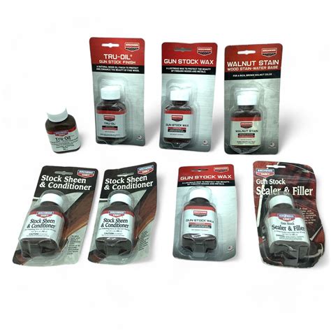 Birchwood Casey Assorted Gun Stock Finishing x 7, New