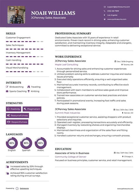 10+ JCPenney Sales Associate Resume Samples & Templates for 2025