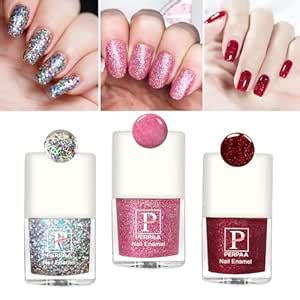 Buy Perpaa Glitter Nail Polish High shine Sparkel Glitter, combo set of ...