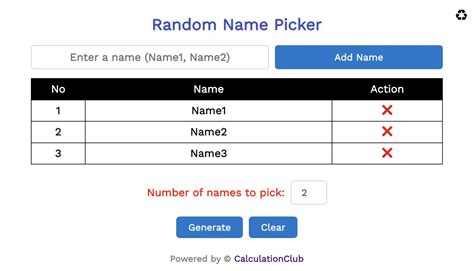 Image result for Random Name Picker