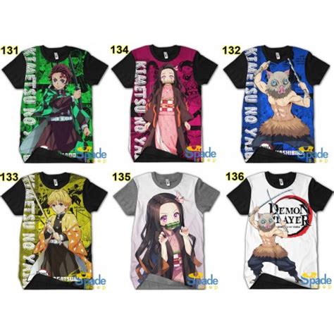 Jual kaos kimetsu no yaiba tanjiro,nezuko,inosuke,zenitsu demon slayer ...