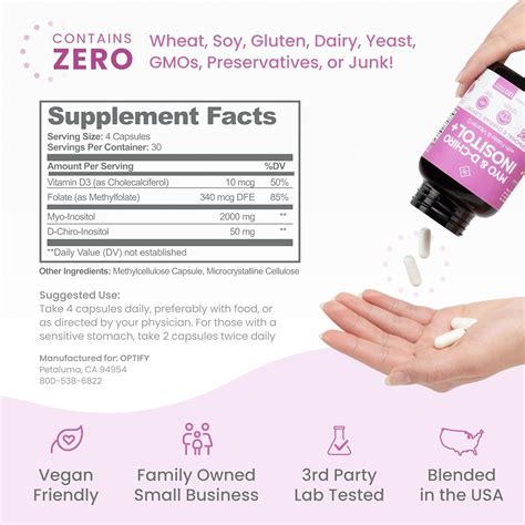 Optify Premium Inositol Supplement - Myo-Inositol and India | Ubuy