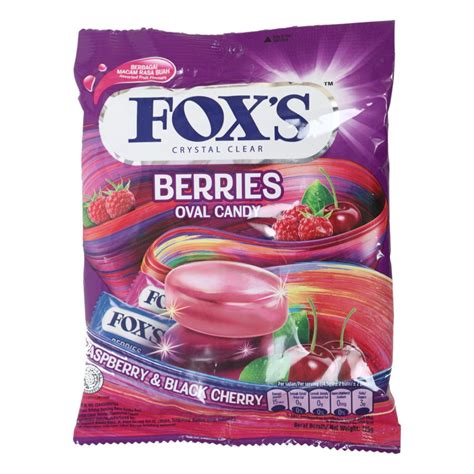 Fox's Berries Oval Candy: Raspberry & Black Cherry Flavor in India ...