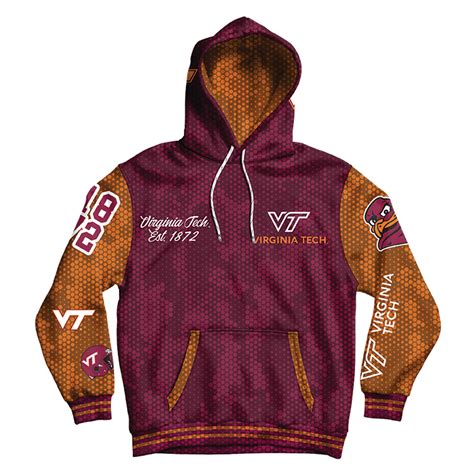 Virginia Tech University Varsity Pullover Hoodie - Game Time Hoodies