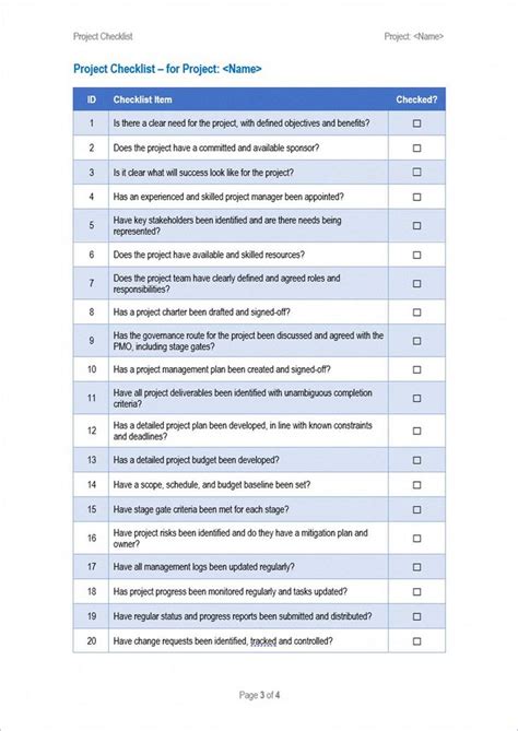Project Management Checklist 的图像结果