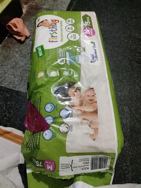 Buy Firsthug Baby Diaper Pants, Large Size, 75 Count, Double Layer ...