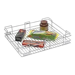 SmartSlide Stainless Steel Plain Basket for Modular Kitchen Trolley ...