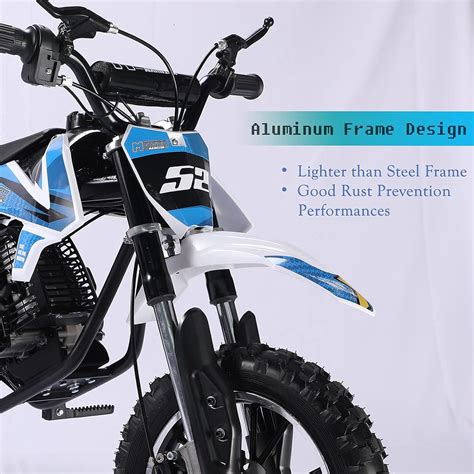 Buy Aluminum Frame 52CC 2-Stroke Kids Dirt Off Road Mini Dirt Bike, Gas ...
