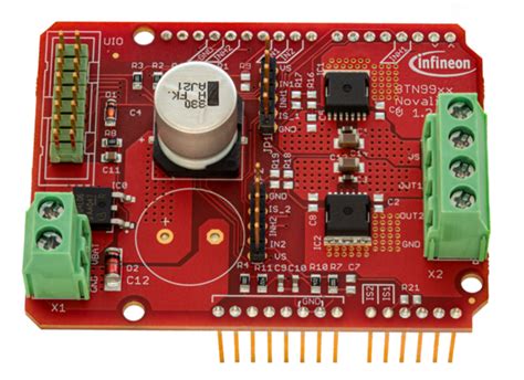 DC-SHIELD_BTN9960LV DC Motor Control Eval Kit - Infineon Technologies ...