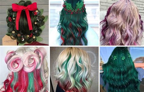 christmas hairstyles tree