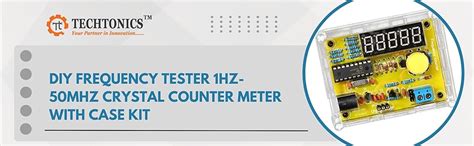 Techtonics DIY Frequency Tester 1Hz-50MHz Crystal Counter Meter With ...