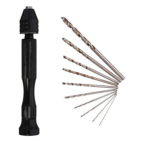 Buy Futaba Micro Hand Drill with Keyless Chuck +10pcs Drill Bits Online ...