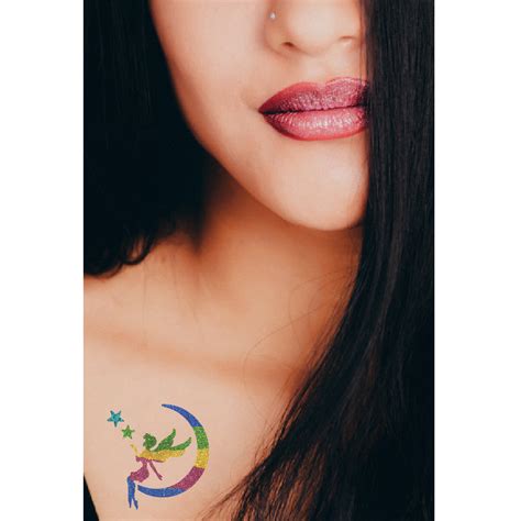 Comet Busters Colorful Temporary Shimmer Glitter Tattoo Body Jewels (B