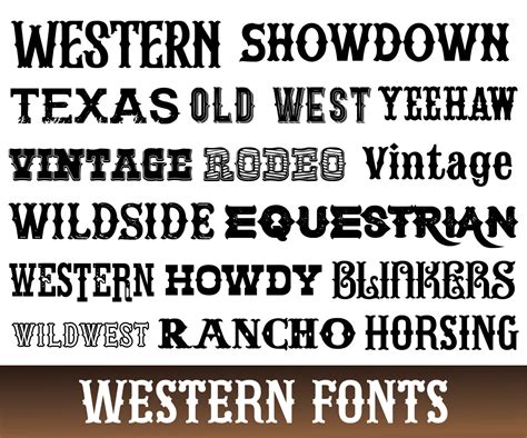 Western Font, Wild West Font, Old Western Font Style, Cowboy Fonts, Old ...