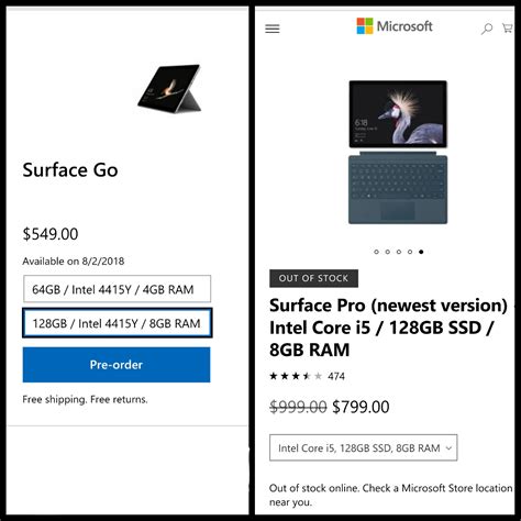 Pro Sale vs Surface Go. Which to buy? : Surface