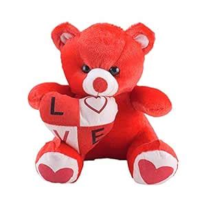 Buy Generic 38 cm Soft Toy Kids Lovable Teddy Bear (Red) Online at Low ...
