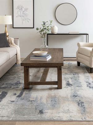Buy OBSESSIONS Grey Abstract Polyester Carpet ideal for Living room and ...