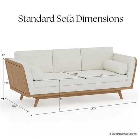 Standard Sofa Dimensions Complete Breakdown