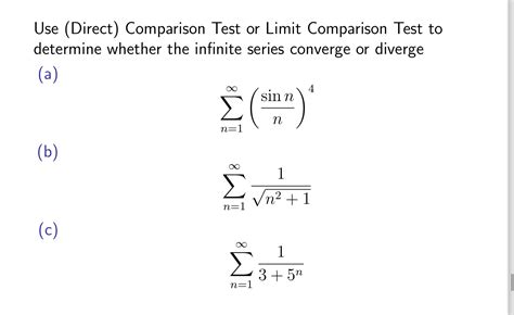 Limit Comparison Test Examples 的图像结果