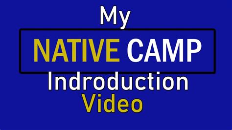 Image result for Native Camp Demo Introduction