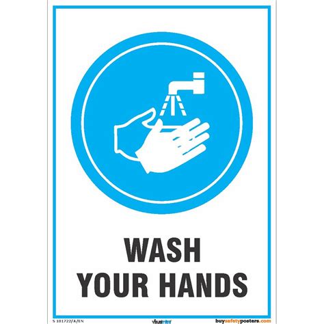 Buysafetyposters.com -Wash Your Hands Signs - Handwash Sign - Hard ...